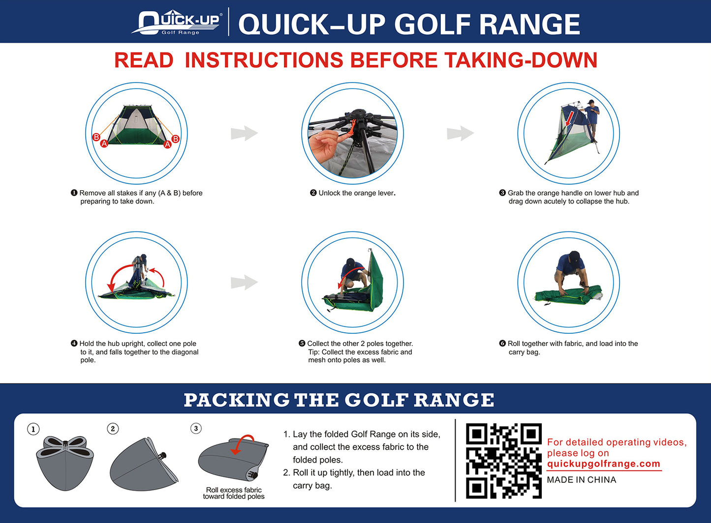 Quick-up Indoor Golf Range Regular 8'(W)X5'(H)