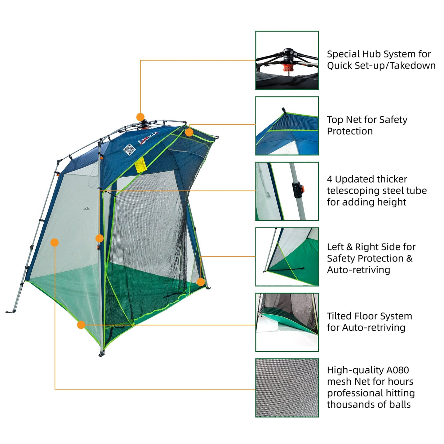Quick-up Indoor Golf Range Deluxe 10'(W) X7'(H)