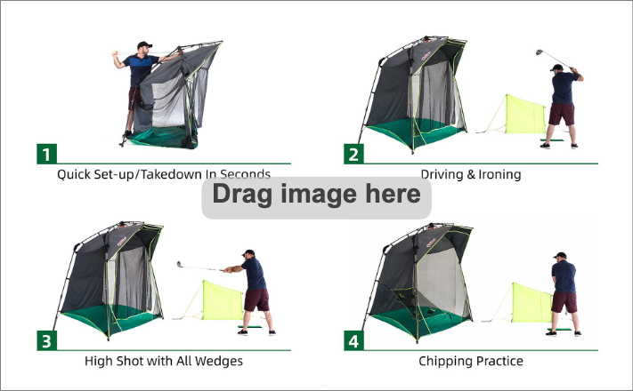 Quick-up Indoor Golf Range Deluxe 10'(W) X7'(H)