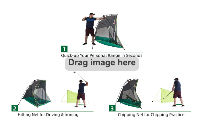 Quick-up Indoor Golf Range Regular 8'(W)X5'(H)